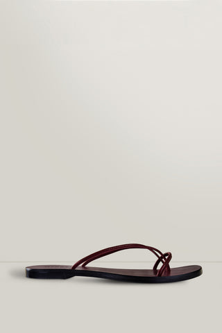 Gigi Strappy Sandals - Burgundy